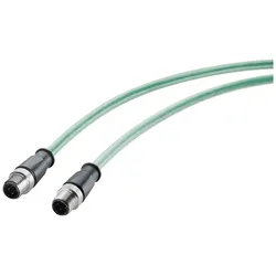 Siemens 6XV1881-5AH10 IE Robust Leitung,2 x M12,2x2,1m,2 x D-kod.,IP65/67/69,Cat5e,PVC,robust 6XV18815AH10