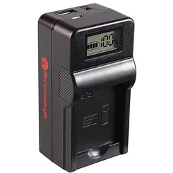 Berenstargh Synchron USB Ladegerät f. Samsung BP88B MV900 MV900F (Kamera Akku Ladegerät), Kamera Stromversorgung, Schwarz