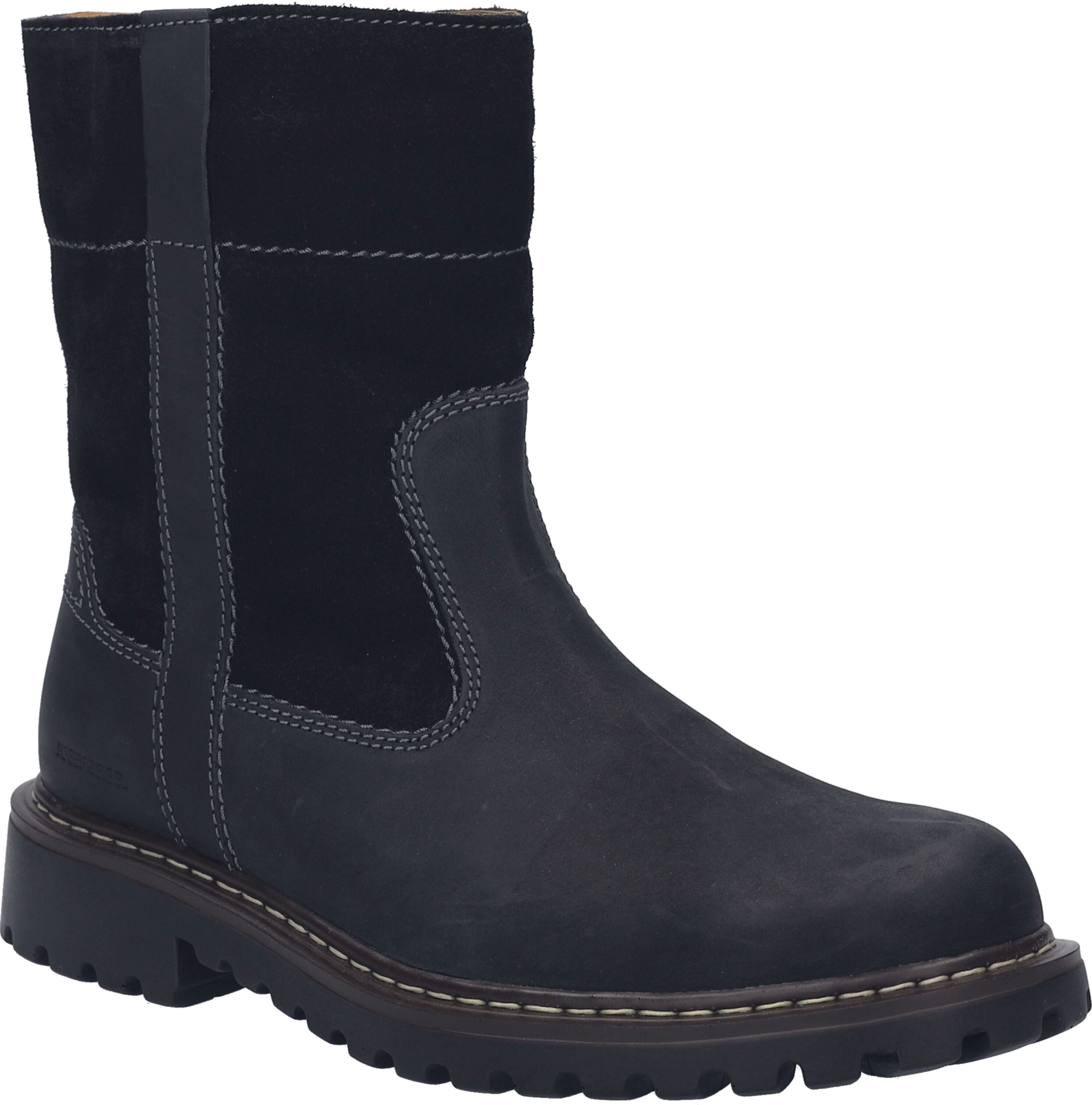 Stiefel JOSEF SEIBEL "Chance, schwarz", Herren, Gr. 46, schwarz, Schuhe Stiefel