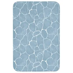 WC-VORLEGER Organisch - Muster - Blau Toilettenvorleger 60x90 cm