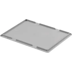 Auflagedeckel L400xB300mm hellgrau PP f.Beh.400x300mm UNISTA