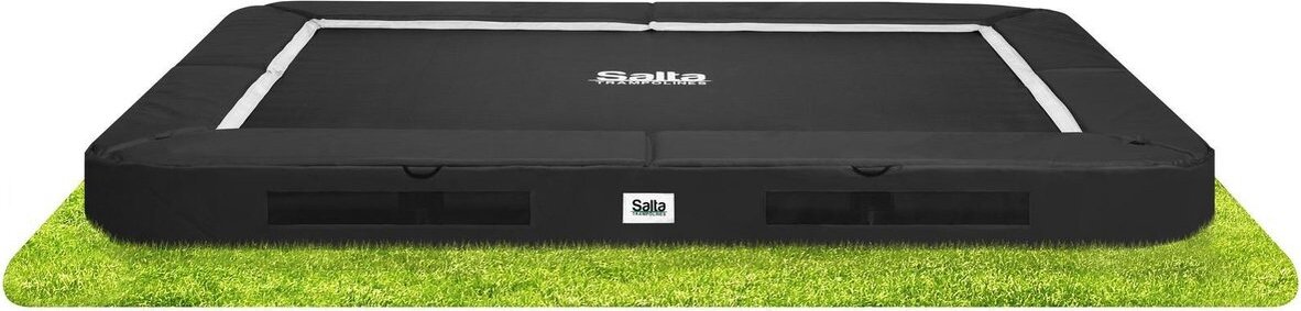 Salta | Boden Trampolin | 305x214 cm | Schwarz mit Belüftungssystem
