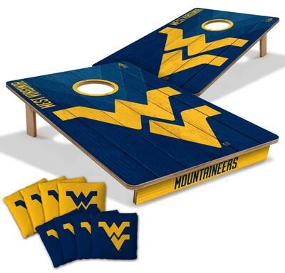 Skip's Garage West Virginia Mountaineers NCAA Tailgate Cornhole Board Set