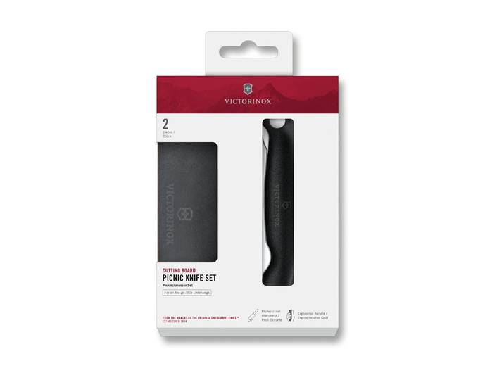 Schneidebrett VICTORINOX, schwarz, B:12cm H:0,6cm L:16,4cm, Schneidebretter, Schneidebrett