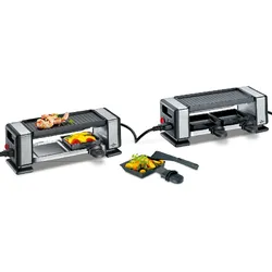 KÜCHENPROFI Raclette Set VISTA 2 PLUS - schwarz|silber