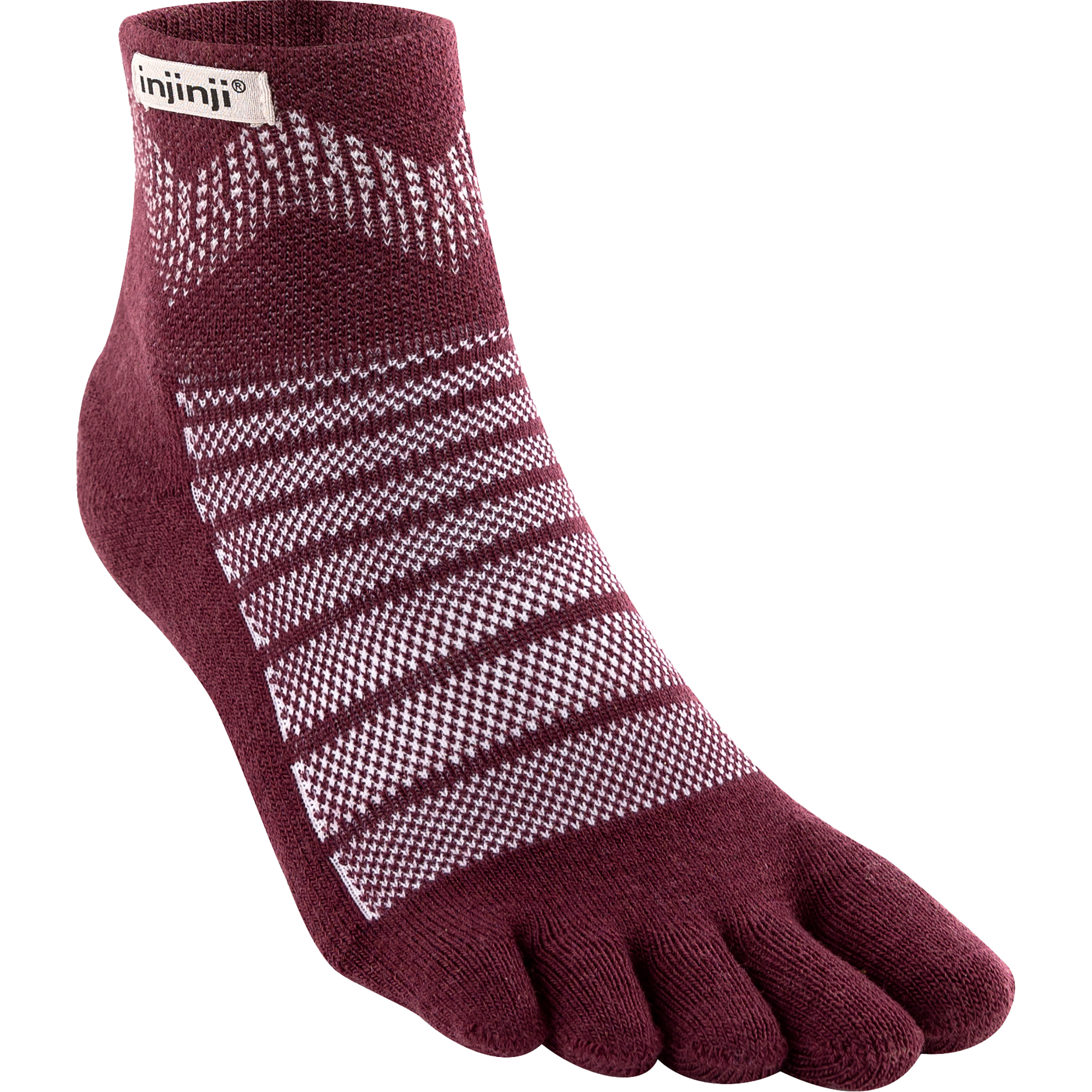 Injinji Outdoor Midweight Mini-Crew Merino Wandersocken lila Größe 37 Camping Hautfreundlich Merinowolle