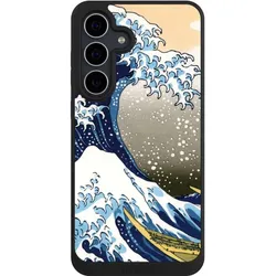 Nivocase Handyhülle für Samsung Galaxy S25 FE Hülle NIVOpure Case Schwarz Katsushika Hokusai Kunst Die (Samsung Galaxy S25 FE), Smartphone Hülle, Schwarz