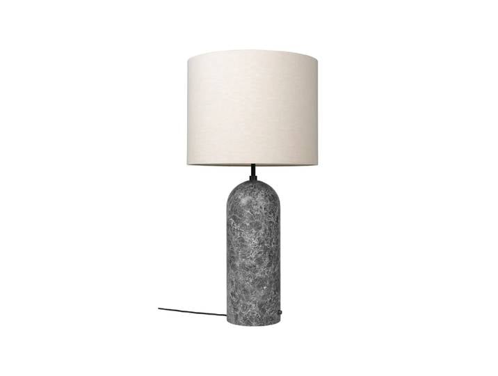 GUBI Lampadaire Gravity XL marbre gris/blanc, low