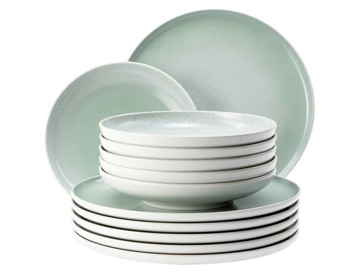 Seltmann Weiden Tafelservice 12-tlg. SENTO HOME AURA MINT, Mint, Porzellan