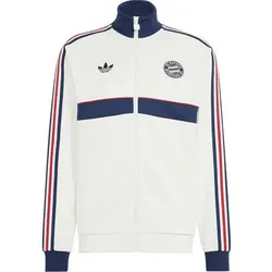 ADIDAS Herren Fanjacke FC Bayern München Originals, Größe M in Weiß Weiß