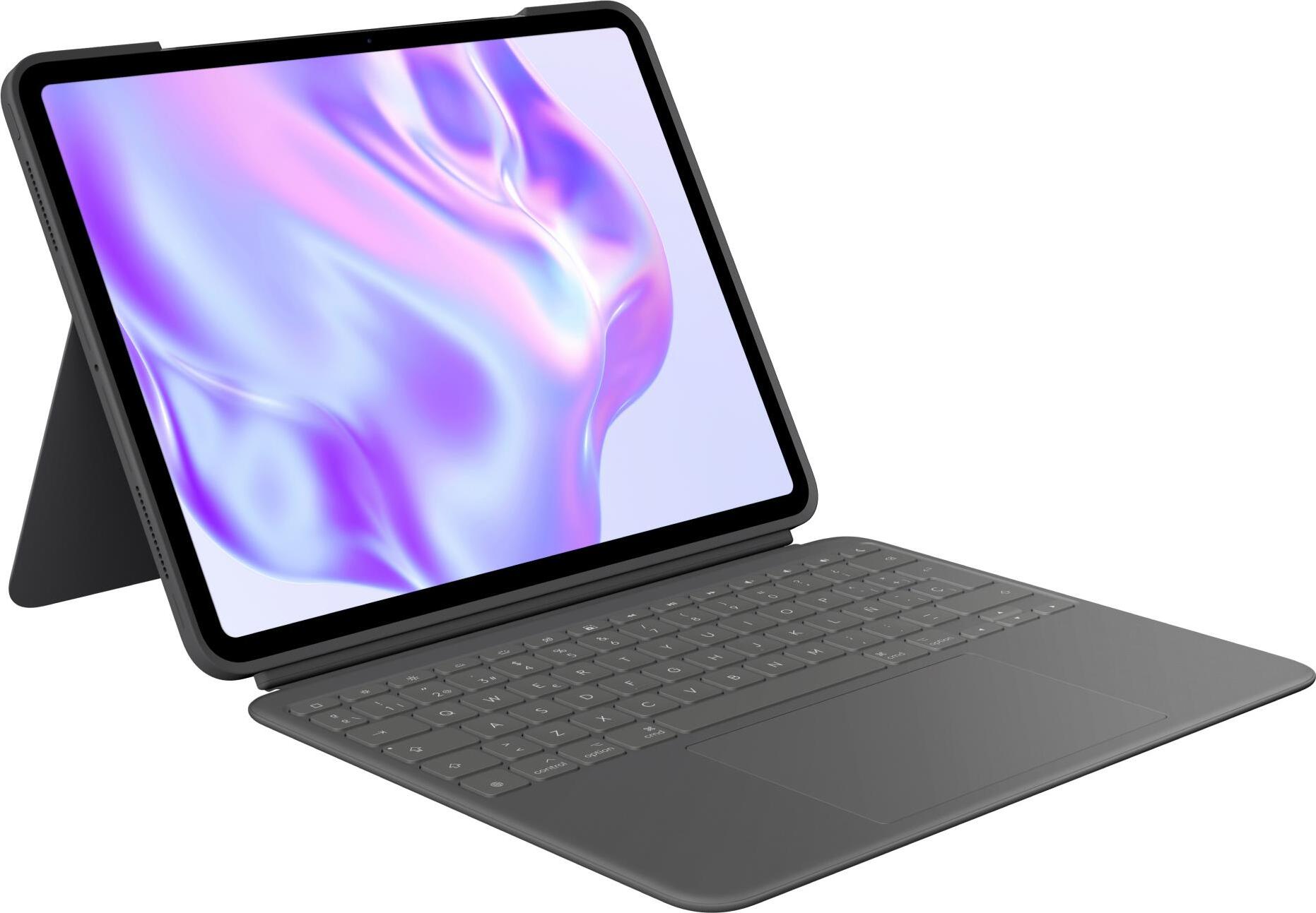 Logitech Combo Touch QWERTY Spanisch Smart Connector Graphit