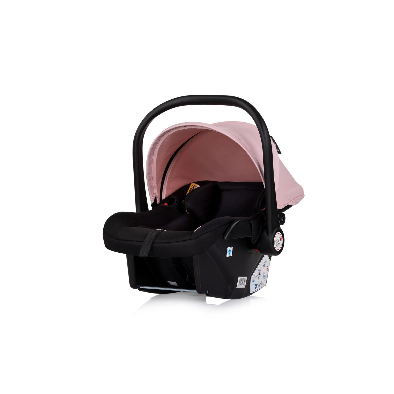 Chipolino Set Babyschale Isofix Basis-Station Vista i-Size (40-87cm) verstellbar rosa
