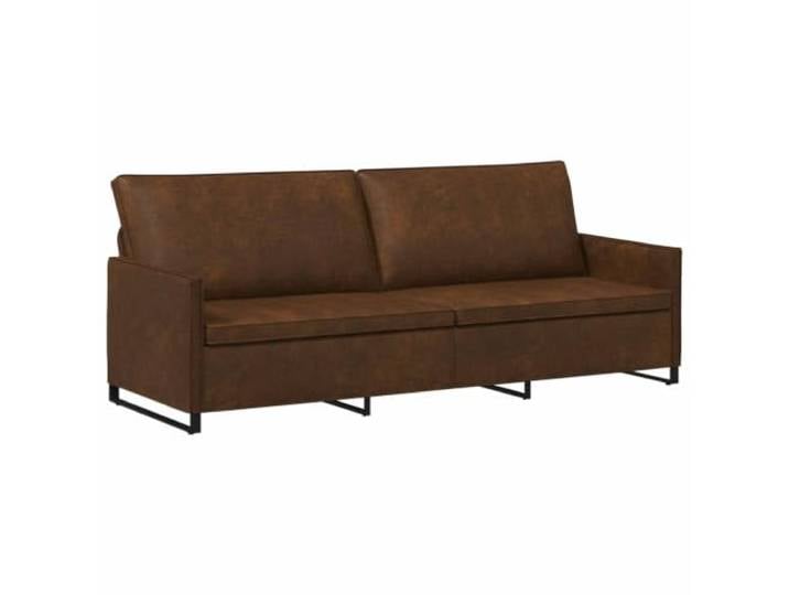 vidaXL 3-Sitzer Sofa Braun 220 x 81 x 82 cm Kunstwildleder