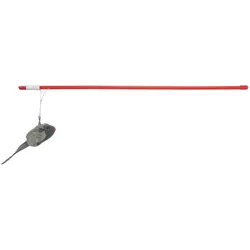 4x Trixie Spielangel mit Squieky-Maus 47cm (Spielangel Katze), Katzenspielzeug