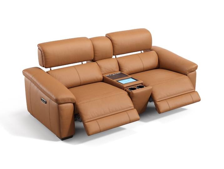 4D Leder Kinosessel SOLARA 2er Sofa Vibration Kinosofa Kinocouch Couch