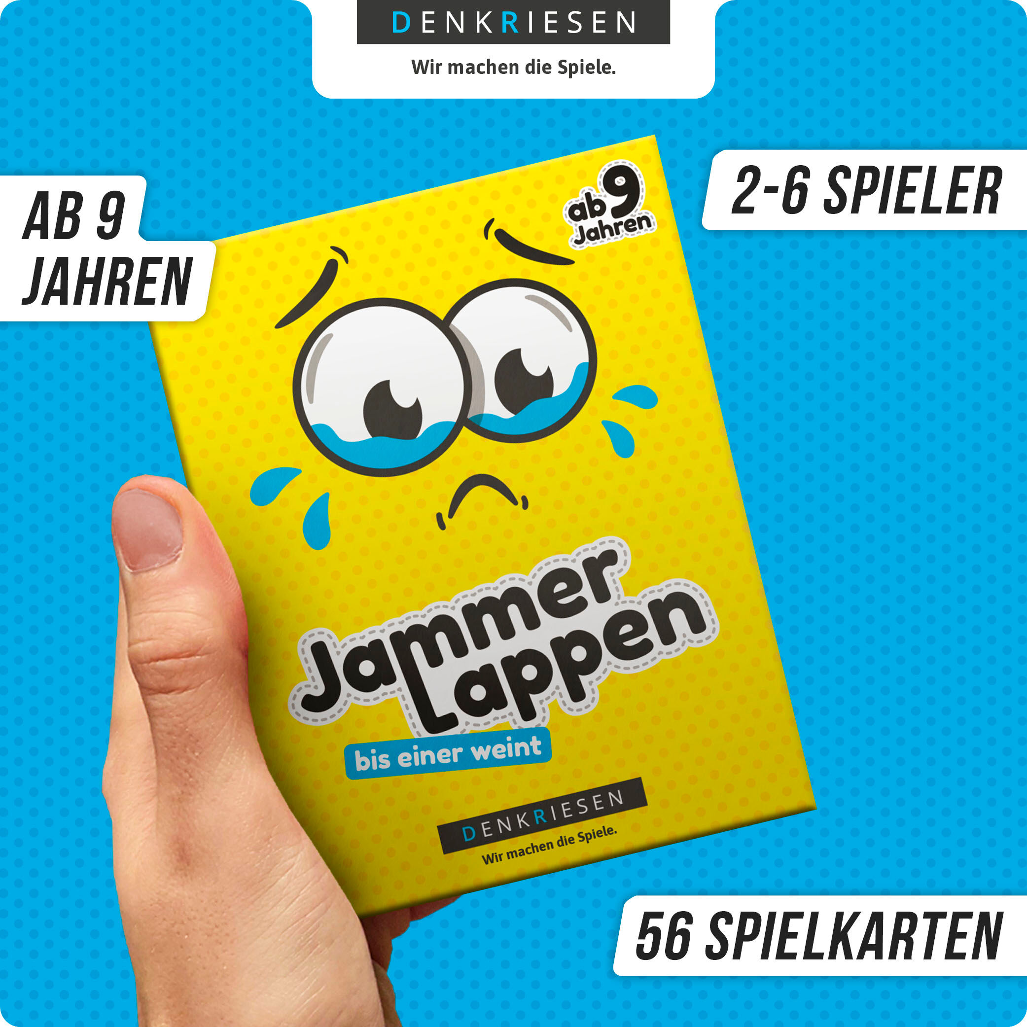 Spiel DENKRIESEN "JAMMERLAPPEN - "Bis einer weint.", gelb (bunt), Spiele, Kinder, Spiel, Made in Germany