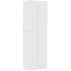vidaXL TV-Schrank Weiß 60x32x190 cm Holzwerkstoff