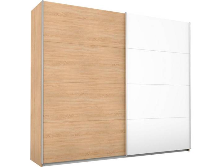 rauch Schwebetürenschrank Quadra Kleiderschrank Schrank Gaderobe mit Möglichkeit zur individuellen Frontgestaltung, leichtgängige Türen