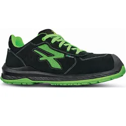 Sicherheitshalbschuhe S1P "CANYON" Red Industry Green - 38 - schwarz