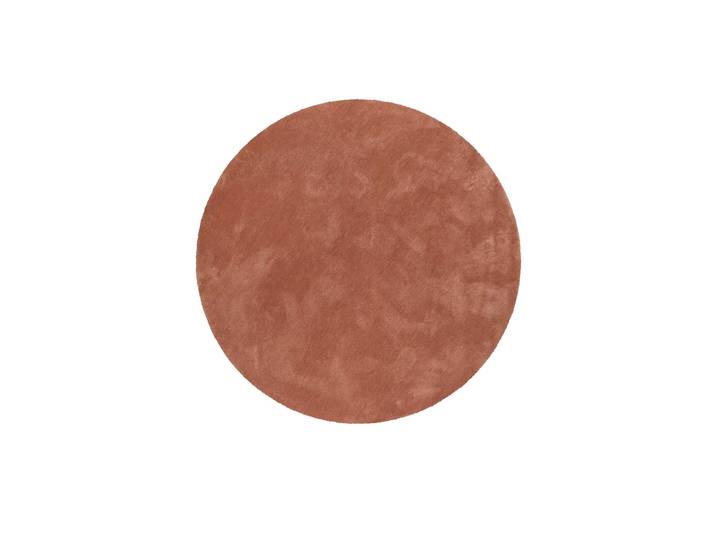 Teppich ESPRIT relaxx , braun (cognac), H:25mm Ø:120cm, Polyester, Teppiche, Teppich, Modern, weich, trendig, Wohnzimmer, getuftet, hochflor, pflegeleicht