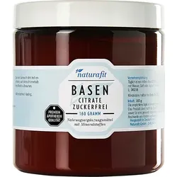 NATURAFIT Basencitrate zuckerfrei Pulver 160 g