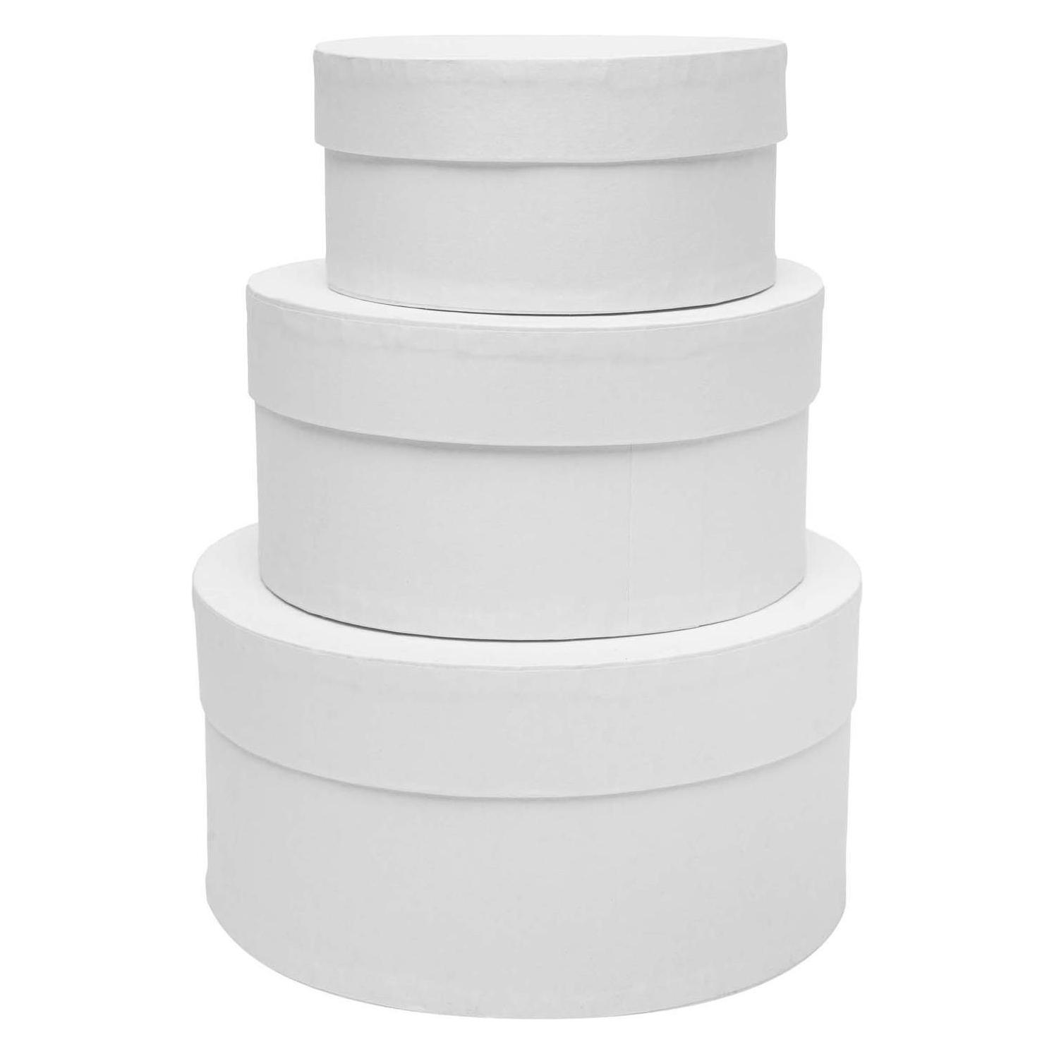 Colorations - Pappmaché-Boxen rund, 3 Stk. (60054841)