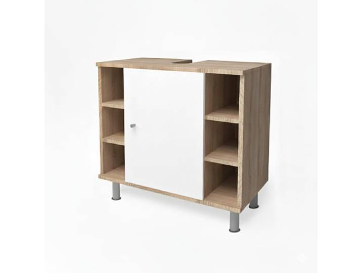 Meuble sous vasque simple , sonoma 60 x 54cm