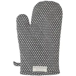 Krasilnikoff Ofenhandschuh Micro Dots, anthrazit