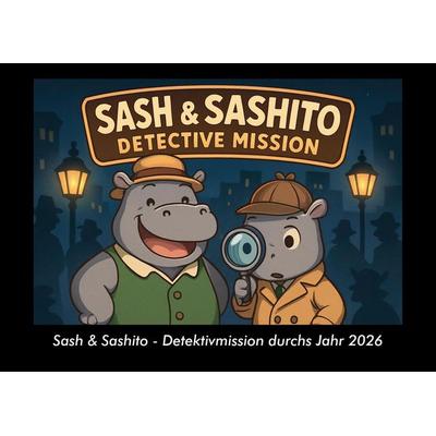 Sash & Sashito - Detektivmission durchs Jahr 2026 Fotokalender DIN A3