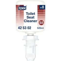 Tork Mini Toilettensitzreiniger S5, werkseitig versiegelter Flakon, 8 x 525 ml, 425302