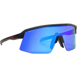 Demon, Unisex, Sportbrille, Roubaix (matt black blue blue multi, Blau), Schwarz, Blau