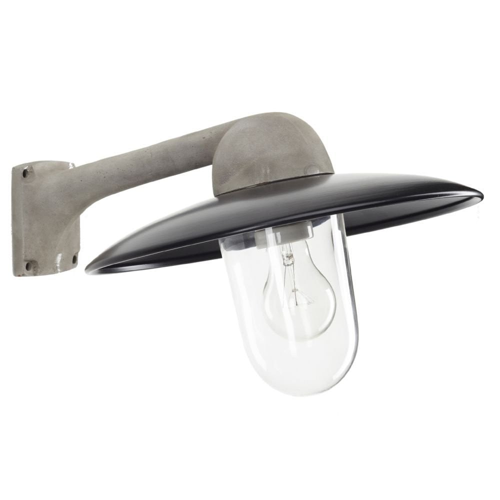 KS Verlichting Fabrique Industriele Wandlamp Metaalgrijs en Zwart