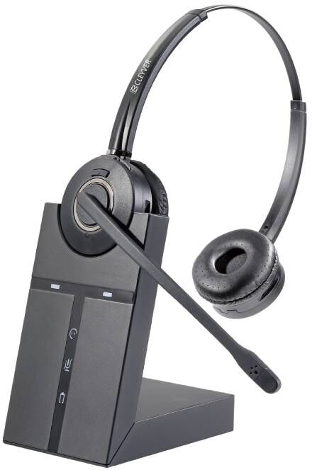 Cleyver ODHW35 Casque sans-fil DECT pour PC et optimisé Microsoft Teams.