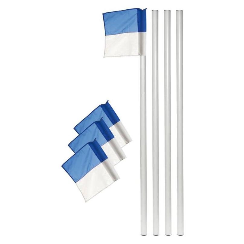 Kübler Sport Grenzstangen weiss 4er-Set (Stückliste)