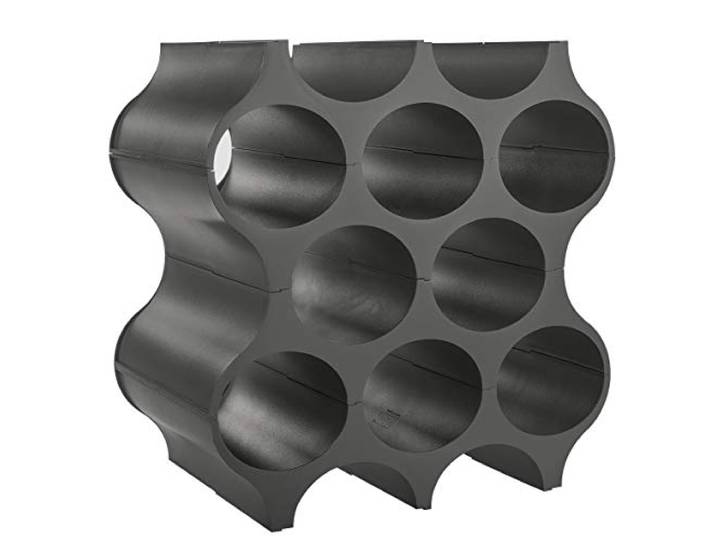 Koziol Set-Up Flaschenregal Thermoplastischer Kunststoff, Grau (deep grey)