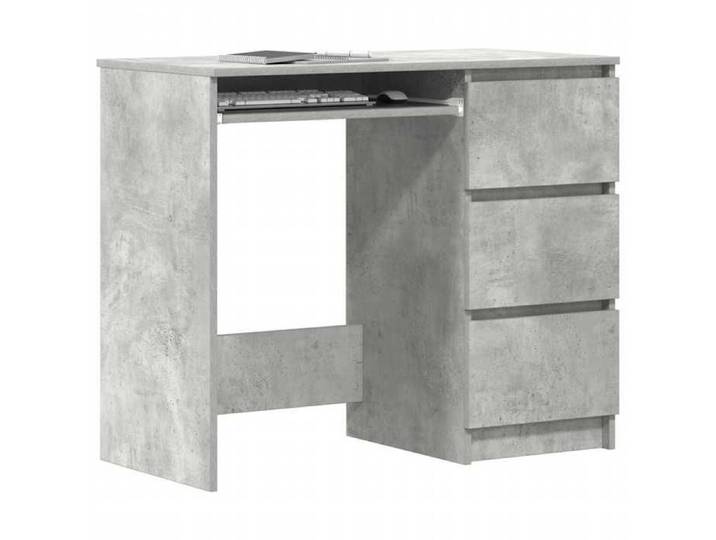 EN SOLDE*Bureau MONNA Gris Table à écrire - 1 PERSONNE - Bureau Gris béton 90x45x76 cm Bois d'ingénierie@389073