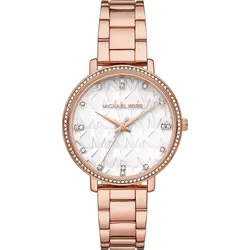 Michael Kors Quarz / 3 Zeiger Pyper MK4917 - weiß,rosegoldfarben - 38mm