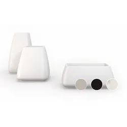 Vondom »NOMA« Maceteros Outdoor Pflanzengefäß 100x50 cm / White / Basic Matt