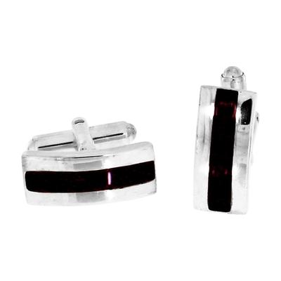 Manschettenknöpfe OSTSEE-SCHMUCK "Ostsee-Schmuck Manschettenknöpfe Michael", weiß, Manschettenknöpfe, Herren, Silber 925 (Sterlingsilber)