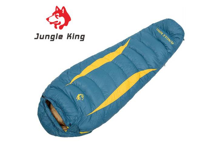 JUNGLE KING-Sac de couchage en duvet de canard pour adultes, sac de couchage chaud, trois saisons, adapté aux voyages de camping, plus récent, hiver