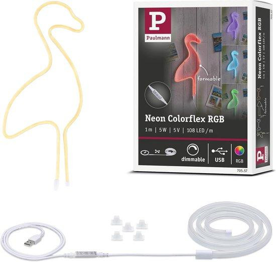 WAN LED Neon Strip RGB 1m USB Dimbaar Lichtband