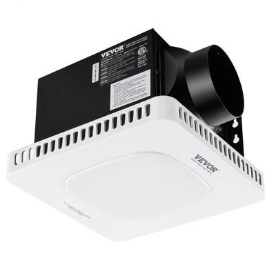 Quiet 110 CFM Bathroom Exhaust Fan With LED Light And Easy Ceiling Installation Quiet 110 CFM Bathroom Exhaust Fan With LED Light And Easy Ceiling Installation