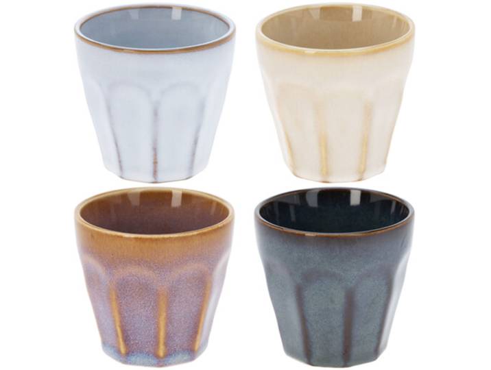 Espresso Tassen, 4er-Set, 90 ml, Pastellfarben