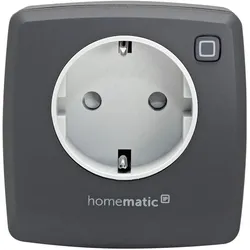 EQ-3, Smart Plug, Homematic IP Smart Home Schalt-Mess-Steckdose - anthrazit, Steckdose misst Strom, digitaler Zwi