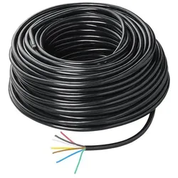 ProPlus Kabel 7x0,75mm2 auf Rolle, Elektronikkabel + Stecker, Mehrfarbig