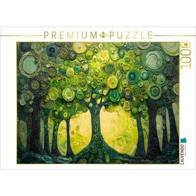 CALVENDO Puzzle Sonnentanz im Blätterdach | 1000 Teile Lege-Größe 64x48cm Foto-Puzzle für glückliche Stunden
