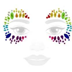 Face-Art-Tattoo "Rainbow"