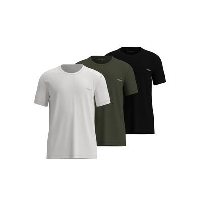 T-Shirt TOM TAILOR, Herren, Gr. 6, bunt (grün, mittel, uni), Single Jersey, Obermaterial: 100% Baumwolle, Shirts T-Shirt, lässiger Casual-Stil