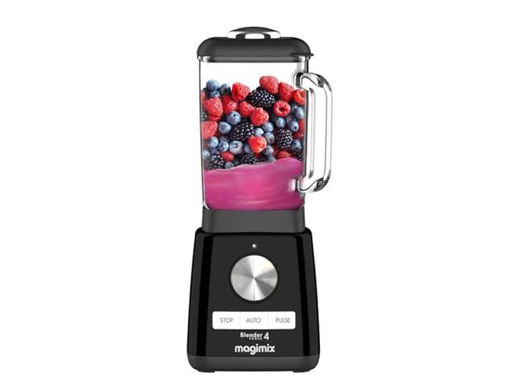 magimix Standmixer 1,8 L - Power 4 - Blender 1300 W, Schwarz Glasbehälter, Hochleistungsmixer mit 5 Automatikprogrammen, Smoothie Mixer, Eiscrusher, Suppen Mixer, BPA-frei