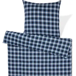 Tchibo - Biber-Bettwäsche - dunkelblau
